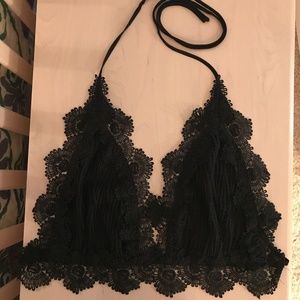 Akira backless lace top